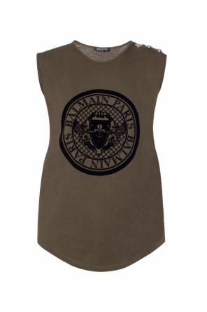 Top z aksamitnym logo, zdjęcie 1 Top z aksamitnym logo od Balmain